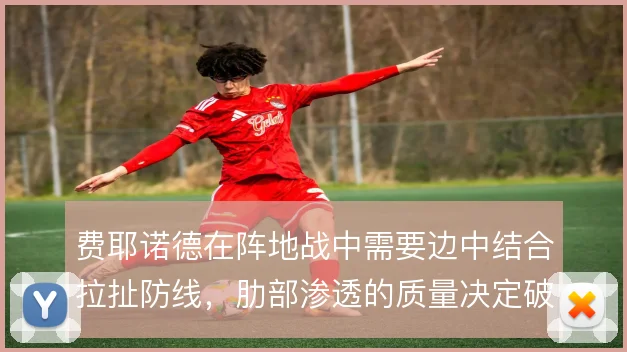 费耶诺德在阵地战中需要边中结合拉扯防线，肋部渗透的质量决定破密防效率